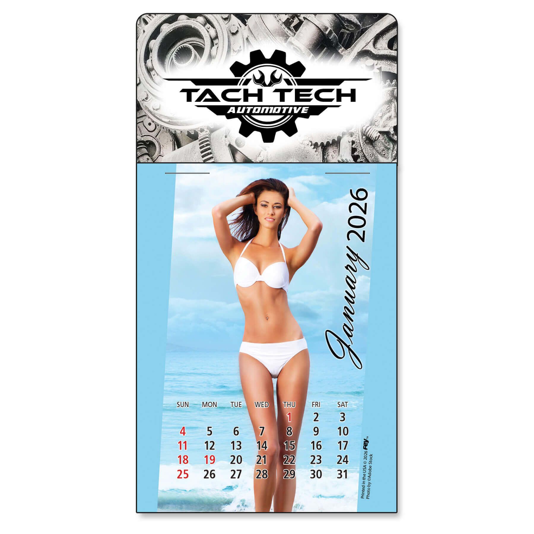 Adhesive Peel-N-Stick® Calendar - Swimsuit Pad                       